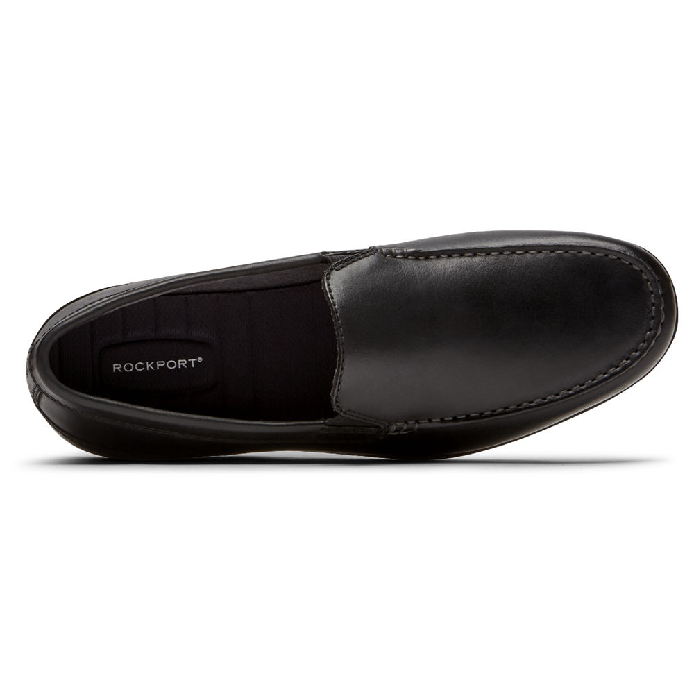 Rockport Mens Slip-On Black - Malcom Venetian - UK 370-VUQOMX